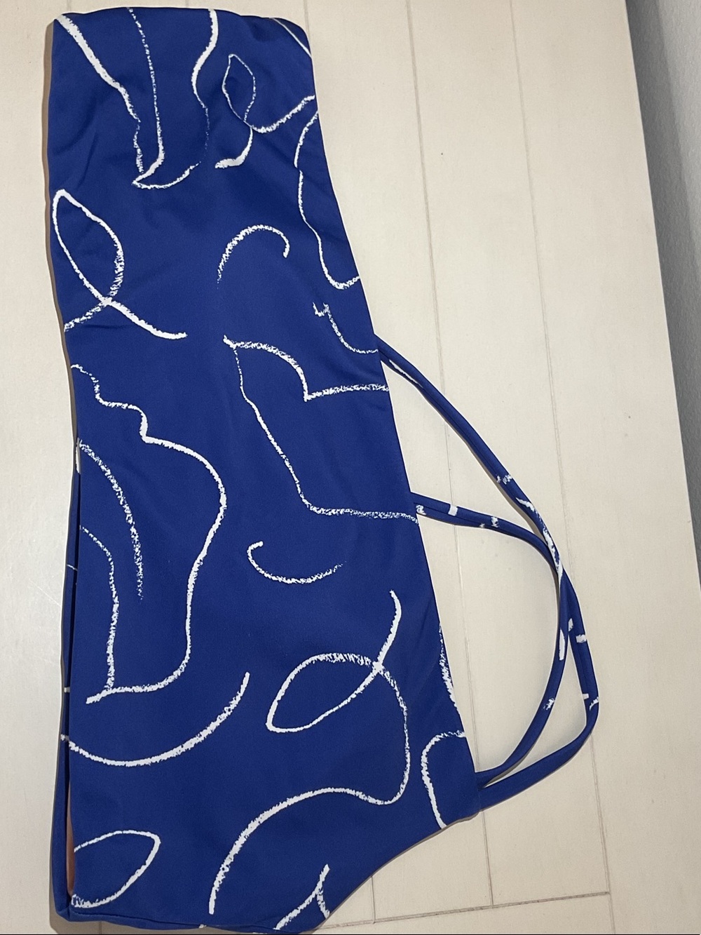 Madewell Two-Piece Bikini Set - Red & Blue Scribble Print - Picture 2 of 8